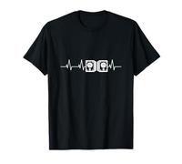 J'aime la Musique Battement de cœur DJ T-Shirt