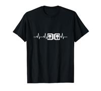 J'aime la Musique Battement de cœur DJ T-Shirt Graphique avec Valeur