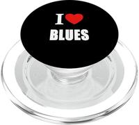 J'aime la Musique Blues pour Les Musiciens, Les Fans de Rock et Les chanteurs PopSockets PopGrip pour MagSafe