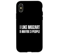 J'aime la Musique Classique drôle de Mozart et Peut-être 3 Personnes Coque pour iPhone X/XS