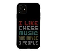 J'aime la Musique d'échecs et Peut-être 3 Musiciens Coque pour iPhone 11