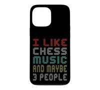J'aime la Musique d'échecs et Peut-être 3 Musiciens Coque pour iPhone 13 Pro Max
