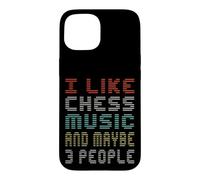 J'aime la Musique d'échecs et Peut-être 3 Musiciens Coque pour iPhone 15