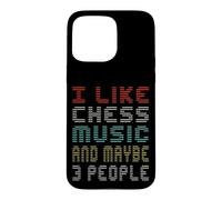 J'aime la Musique d'échecs et Peut-être 3 Musiciens Coque pour iPhone 15 Pro Max