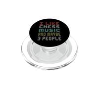 J'aime la Musique d'échecs et Peut-être 3 Musiciens PopSockets PopGrip pour MagSafe