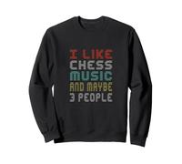 J'aime la Musique d'échecs et Peut-être 3 Musiciens Sweatshirt