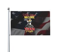 J'Aime La Musique Plus Que Les Gens Bannière Cour 90X150Cm Éclatantes Avec Œillets Bannière Drapeau De Cour Pour Ferme Chambres Vacances