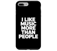 J'aime la Musique Plus Que Les Gens Coque pour iPhone 7 Plus/8 Plus
