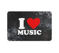 J'aime La Musique Tapis De Bain Durable Welcome Paillassons Absorbant Tapis De Douche pour Extérieur Cuisine Salon 40X60Cm