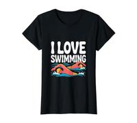 J'aime la Natation l'art d'un Nageur passionné T-Shirt Graphique avec Valeur