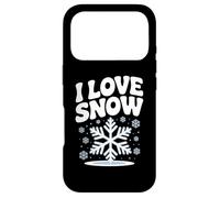 J'aime la Neige, l'hiver, Le Pays des Merveilles et la Passion Coque pour iPhone 17 Pro