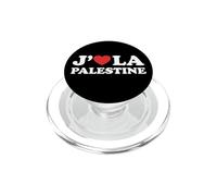 J'aime La Palestine Soutient Coeur Palestine Drapeau Cadeau PopSockets PopGrip pour MagSafe