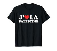 J'aime La Palestine Soutient Coeur Palestine Drapeau Cadeau T-Shirt