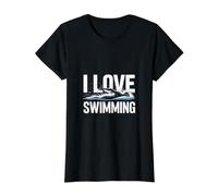 J'aime la Passion des passionnés de Natation T-Shirt Graphique avec Valeur