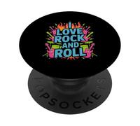 J'aime la Passion pour la Musique Rock and Roll PopSockets PopGrip Adhésif