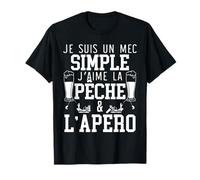 J'Aime La Pêche Et L'Apero Pêcheur Humour Cadeau Pêcheur T-Shirt