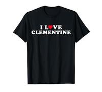 J'aime la petite amie et le petit ami de Clémentine Nom de Clémentine T-Shirt