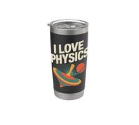 J'aime la physique, la science rétro, l'art spatial Gobelet isotherme en acier inoxydable double paroi