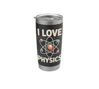 J'aime la physique, les amateurs de sciences atomiques Gobelet isotherme en acier inoxydable double paroi