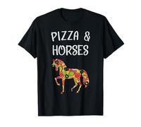 J'aime la pizza et les chevaux, des amateurs de pizzas drôles et mignons T-Shirt