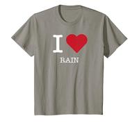 J'aime la Pluie, J'aime la Pluie T-Shirt, Enfant, Ardoise, 2 Ans