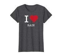 J'aime la Pluie, J'aime la Pluie T-Shirt, Femme, Chiné Foncé, XXL