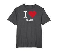 J'aime la Pluie, J'aime la Pluie T-Shirt, Homme Grandes Tailles, Chiné Foncé, 2X Tall