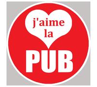 J'aime La Pub - 5cm - Sticker/Autocollant