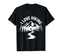 J'aime la randonnée, L'Aventure et la scène de Montagne T-Shirt Graphique avec Valeur