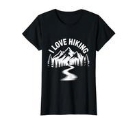 J'aime la randonnée, L'Aventure et la scène de Montagne T-Shirt Graphique avec Valeur