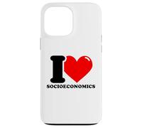 J'aime la socioéconomie Coque pour iPhone 13 Pro Max