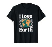 J'aime la Terre, la Conservation de la Nature, la Sensibilisation à la T-Shirt Graphique avec Valeur