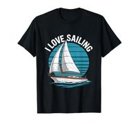 J'aime la Voile, l'art des Bateaux Nautiques T-Shirt Graphique avec Valeur
