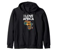 J'aime l'Afrique, Le Continent Africain, la fierté Sweat à Capuche