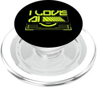 J'aime l'ai Prompt Intelligence Artificielle Informatique PopSockets PopGrip pour MagSafe