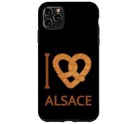 J'aime l'Alsace Bretzel Cadeau Alsace Alsacien Alsacienne Coque pour iPhone 11 Pro Max