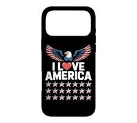 J'aime l'Amérique Eagle Wings Stars Coque pour iPhone 17 Pro Max