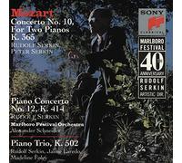 Jaime Laredo - Mozart : Concerto n° 10 pour 2 pianos, K 365 ; Concerto pour piano n° 12, K 414 ; Trio pour violon, violoncelle et piano K502