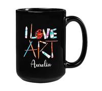 J'Aime L'Art Mug Durable Tasse À Thé Unique Tasse À Café Cadeau Mignon Pour Collègue Noël Pâques 330Ml
