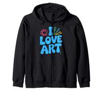 J'aime l'art, Une Passion créative colorée Sweat à Capuche
