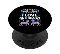 J'aime l'astrologie, l'horoscope du Zodiaque et Les étoiles PopSockets PopGrip Adhésif