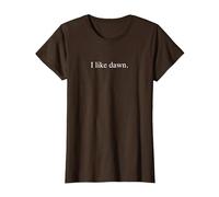 J'aime l'aube T-Shirt, Femme, Marron, M