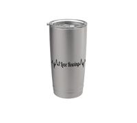 J'aime l'aviron Ligne d'impulsion Gobelet isotherme en acier inoxydable double paroi