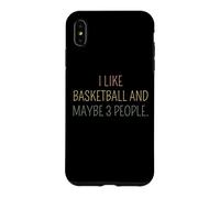 J'aime Le Basket-Ball et Peut-être 3 Personnes #25DC8 Coque pour iPhone XS Max