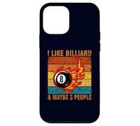 J'aime Le Billard et Peut-être 3 Personnes Retro Vintage Coque pour iPhone 12 Mini