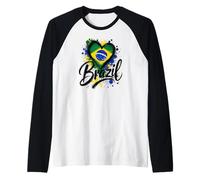 J'aime Le Brésil, Les Vacances, Les Voyages, Le Drapeau, l'art, Le Design Touristique Manche Raglan