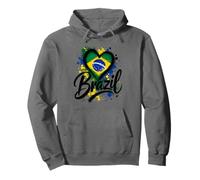 J'aime Le Brésil, Les Vacances, Les Voyages, Le Drapeau, l'art, Le Design Touristique Sweat à Capuche