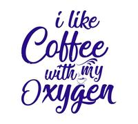 j'aime le café avec ma typographie de café à l'oxygène Stickers muraux 54.6x59.4cm Stickers pour vitres Bleu foncé