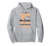 J'aime Le café Mon Golden Retriever et Peut-être 3 Personnes Sweat à Capuche