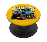 J'aime Le Camion 4X4 Dirty Offroad PopSockets PopGrip Adhésif